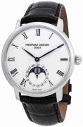 Frederique Constant Herreklokke FC-705WR4S6 Manufacture Hvit/Lær