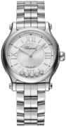 Chopard Dameklokke 278608-3002 Happy Sport Sølvfarget/Stål Ø33 mm