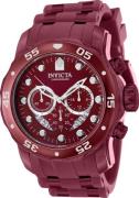 Invicta Herreklokke 40926 Pro Diver Rød/Plast Ø48 mm