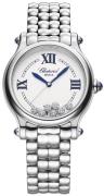 Chopard Dameklokke 278610-3001 Happy Sport Hvit/Stål Ø33 mm