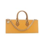 Pre-owned Gult lerret Louis Vuitton veske