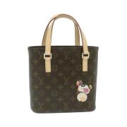 Pre-owned Brunt lerret Louis Vuitton Vavin