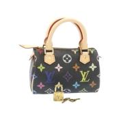 Pre-owned Svart lerret Louis Vuitton veske