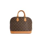 Brukt Coated Canvas Louis Vuitton Alma Håndveske