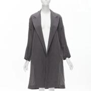 Pre-owned Grått stoff Yohji Yamamoto Coat