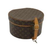 Pre-owned Brunt lerret Louis Vuitton-saken