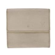 Beige Skinn Louis Vuitton Lommebok