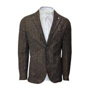 Brun Mohair Blazer - Uovertruffen Eleganse og Stil