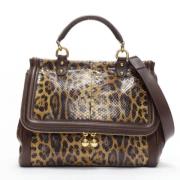 Pre-owned Brunt skinn Dolce &; Gabbana Sicilia