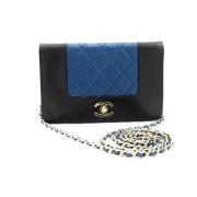 Pre-owned Blå skinn Chanel lommebok