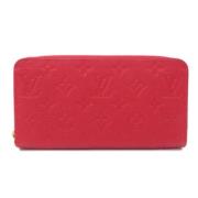 Pre-owned Rødt stoff Louis Vuitton lommebok