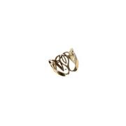 Pre-owned Gull Metal Alexander McQueen Ring