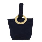 Pre-owned Navy Fabric Celine Clutch