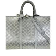 Pre-owned Sølvstoff Louis Vuitton Keepall