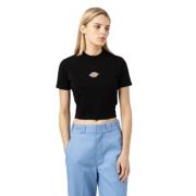Maple Valley Tee - Svart, 90-tallsinspirert T-skjorte for kvinner