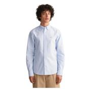 Blå Gant Slim Fit Oxford Skjorte Overdeler