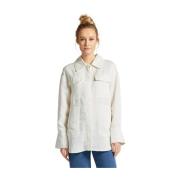 Off-White Gant Linen Viscose Shirt Jacket Shirt