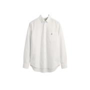 Hvit Gant Regular Oxford Skjorte Skjorte