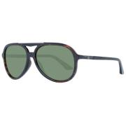 Brun Aviator Solbriller for Menn