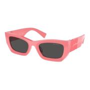 Solbriller i mørk rosa/mørk grå