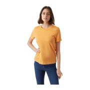 Oransje Vero Moda Paula Ss Shirt T-Skjorte