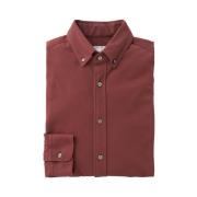 Kobberbrun Slim Fit Button-Down Skjorte