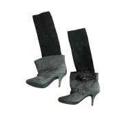 Pre-owned Grå semsket skinn Givenchy støvler