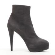 Pre-owned Grå semsket skinn Yves Saint Laurent støvler