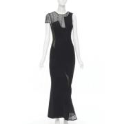 Pre-owned Svart silke Versace kjole