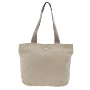 Pre-owned Beige nylon Prada stoff