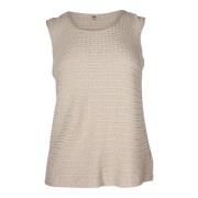 Pre-owned Beige Fabric Armani Top