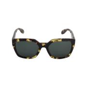Pre-owned Brown Acetate Alexander McQueen solbriller