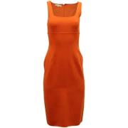 Pre-owned Oransje ull Michael Kors kjole