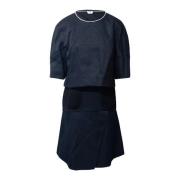 Pre-owned Navy Polyester Fendi kjole