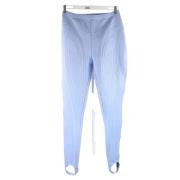 Pre-owned Blå polyester Mugler bukser