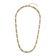 Elegant Figaro Necklace in Gold