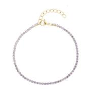 Tennis Chain Bracelet 2 MM Lavendel