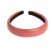 Leather Hair Band Broad Terracotta