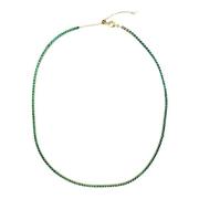 Tennis Chain Necklace 2 MM Green
