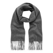 Grå Mulberry Cashmere Woven Scarf Sjal