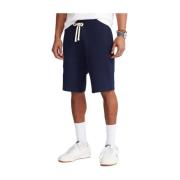 Marineblå Fleece Shorts