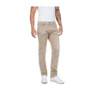 Beige Grover Jeans - Straight Fit