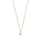 Initial G Satellite Chain Neck - Pale Gold