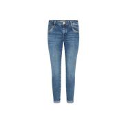 Blå Naomi Glow Jeans med Flatterende Passform