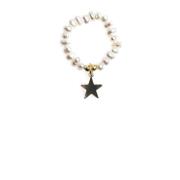 Pearl Ring W/Star Charm
