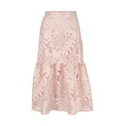 Noelle lace skirt dusty pink