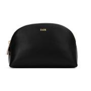 Leather Make-Up Pouch Small Black