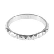Stud Ring Thin Silver