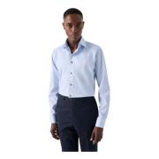 Moderne Blå Signature Twill Skjorte