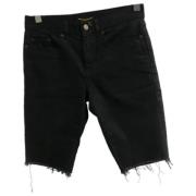 Pre-owned Svart denim Saint Laurent shorts